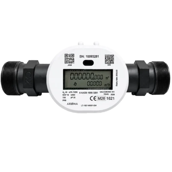 Water meter QALCOSONIC W1 AXI 25m3/h DN40 300mm G2 Composite LoRaWAN