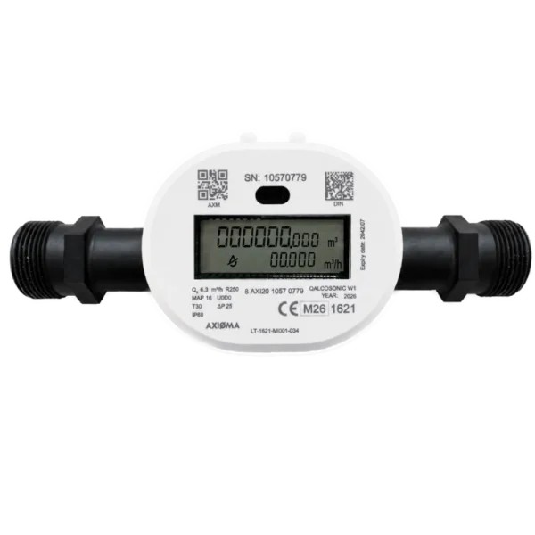 QALCOSONIC W1 AXI 6,3m3/h DN25 260mm G1 1/4 Composite LoRaWAN