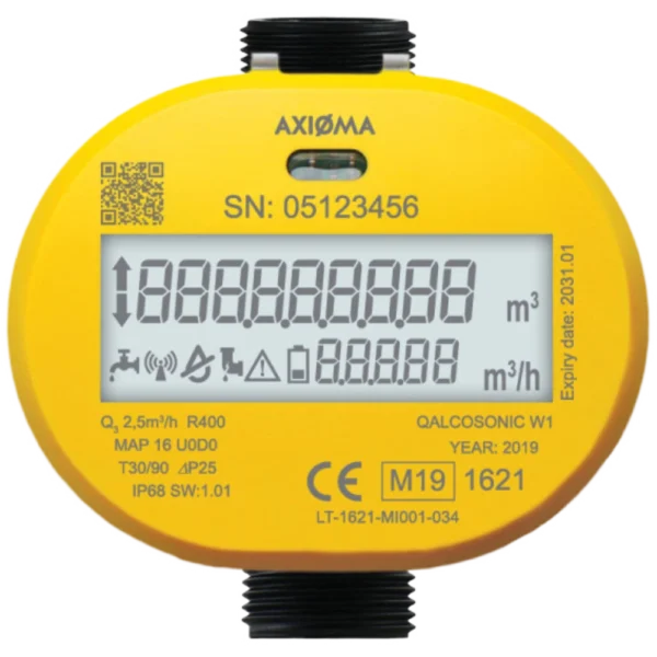 QALCOSONIC W1 AXI 2.5 m3/h DN15 110mm G3/4 composite LoRaWAN water meter