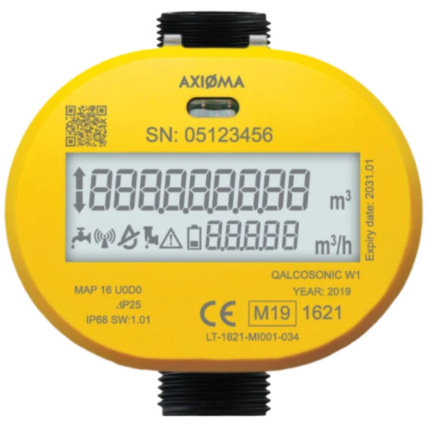QALCOSONIC W1 AXI 4m3/h DN20 190mm G1 Composite LoRaWAN